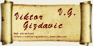 Viktor Gizdavić vizit kartica